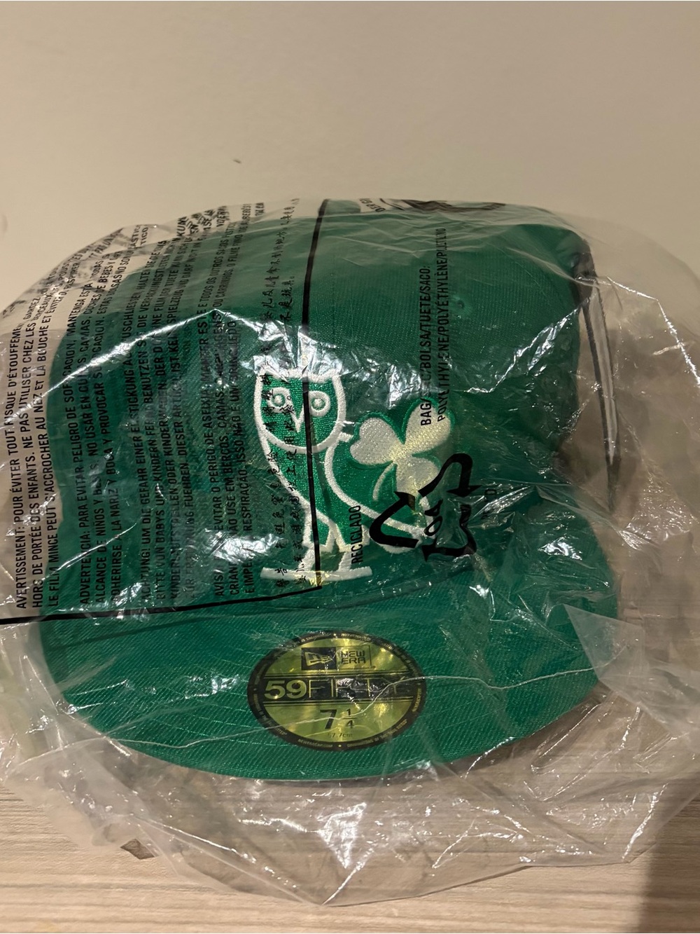 OVO NBA Boston Celtics New Era Hat Cap Size 7 1/4